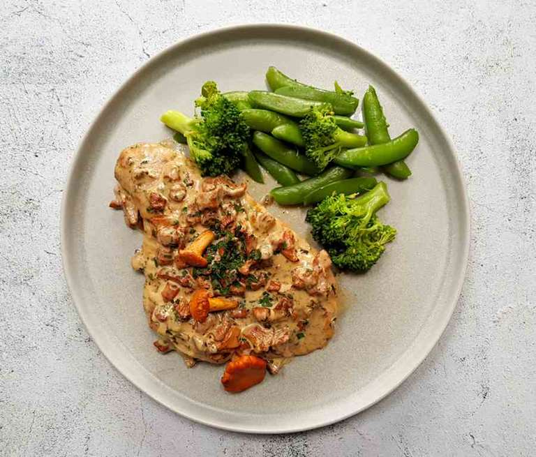 Turkey Steaks With Chanterelle Sauce Recipe Cuisine Fiend